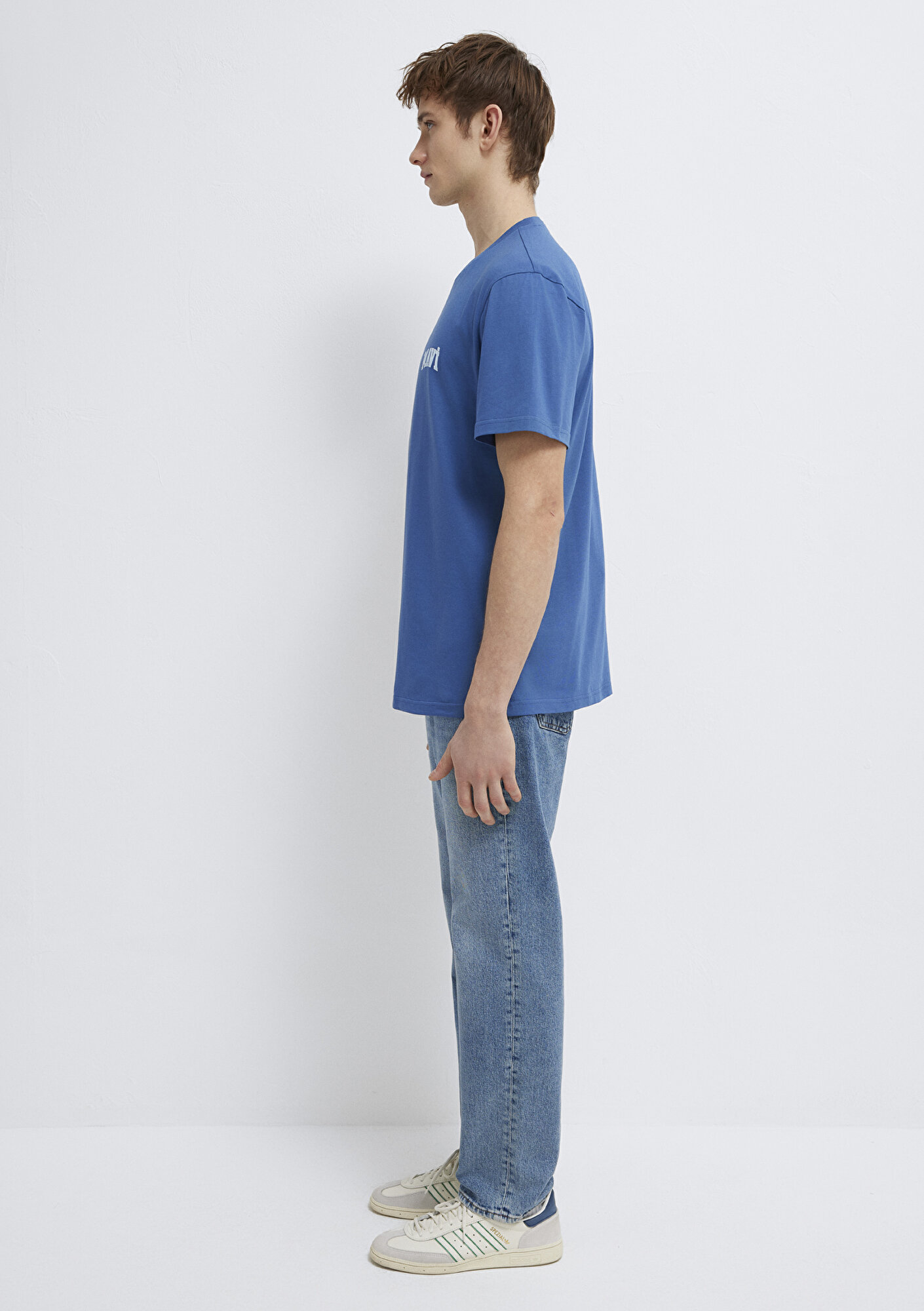Mavi Mavi Logo Baskılı Mavi Tişört Regular Fit / Normal Kesim 0611714-70719