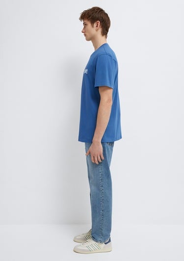  Mavi Mavi Logo Baskılı Mavi Tişört Regular Fit / Normal Kesim 0611714-70719