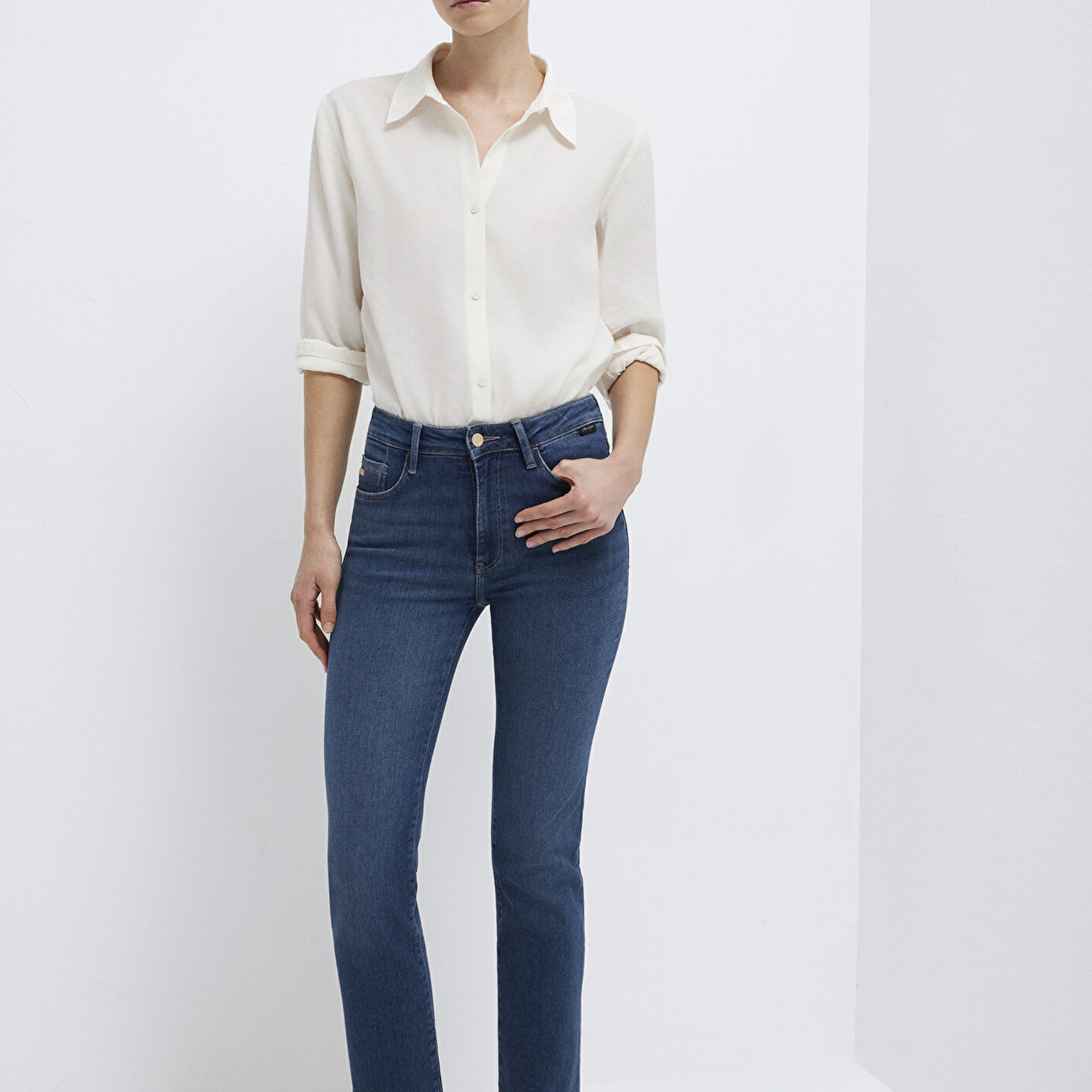 Mavi Kendra Gold Premium Gölgeli Koyu Mavi Jean Pantolon 10746A1552