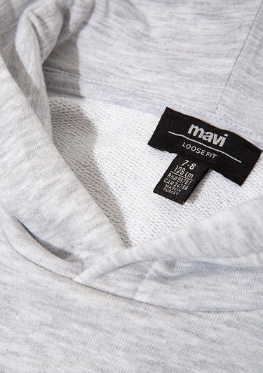  Mavi Mavi Logo Baskılı Gri Sweatshirt 6S10113-88467