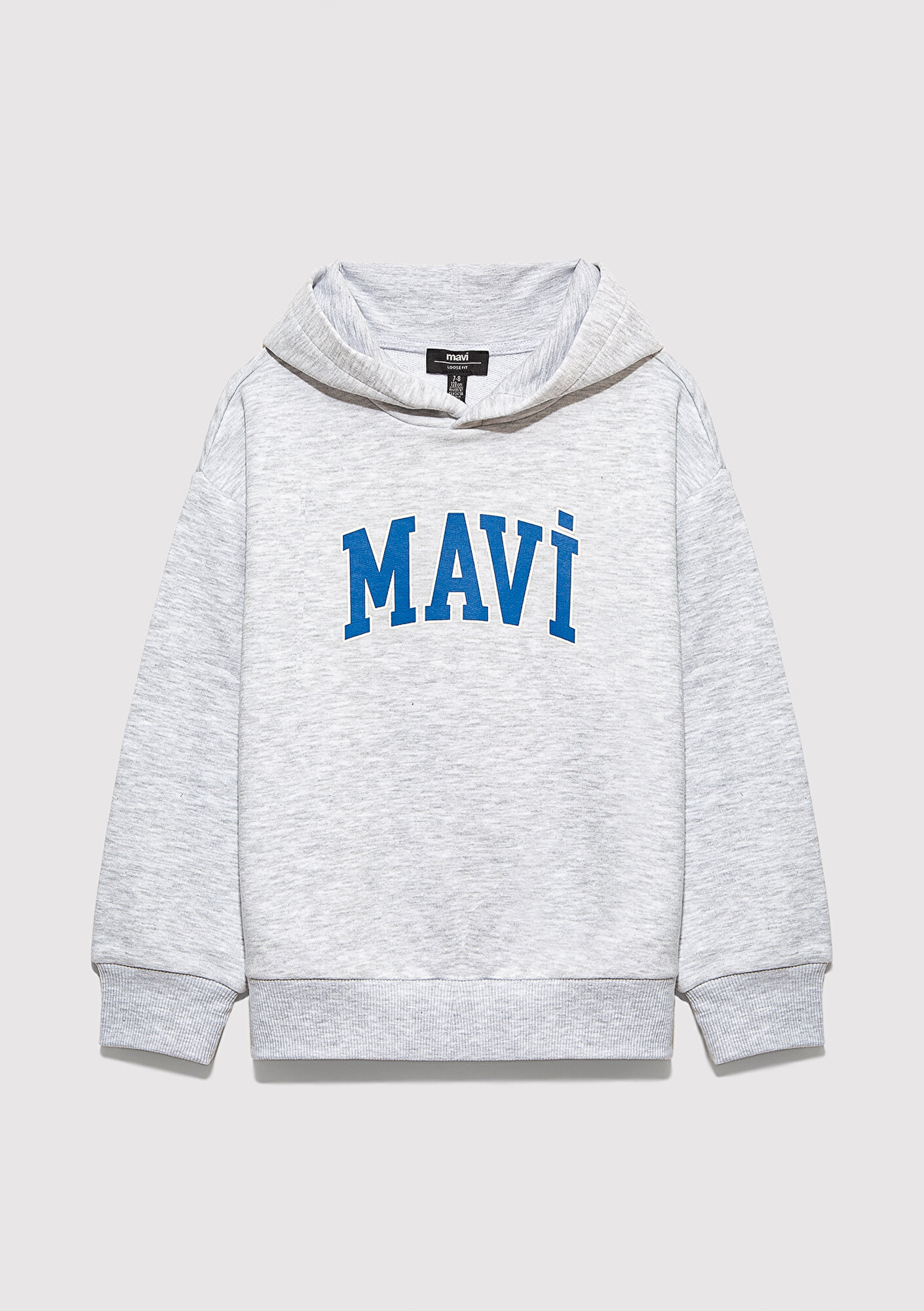  Mavi Mavi Logo Baskılı Gri Sweatshirt 6S10113-88467