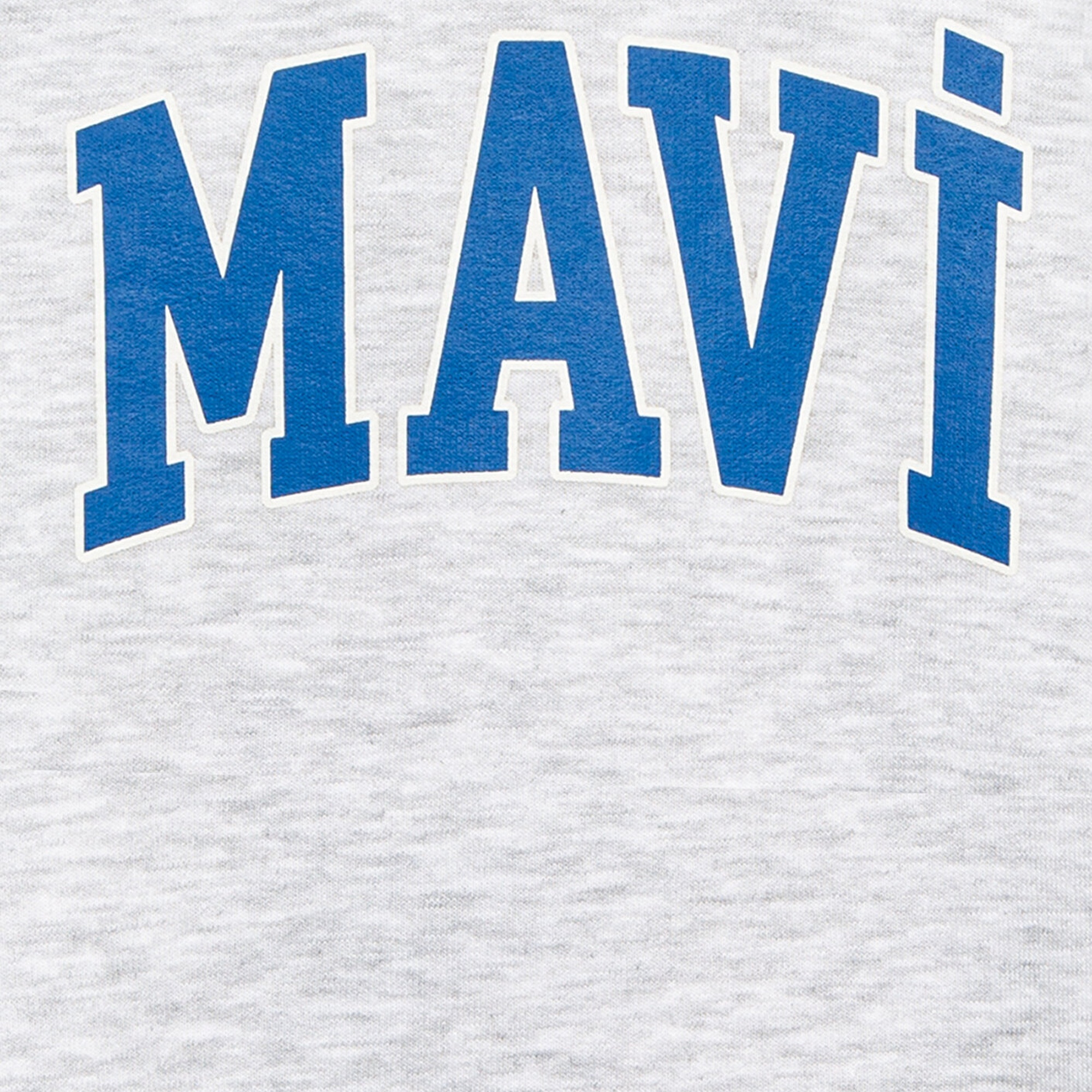 Mavi Mavi Logo Baskılı Gri Sweatshirt 6S10113-88467