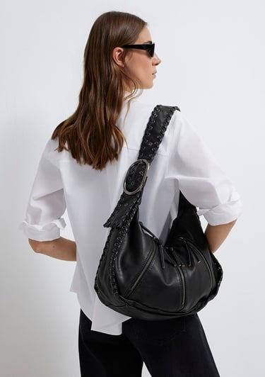  Mavi Siyah Omuz Çantası 1913830-900