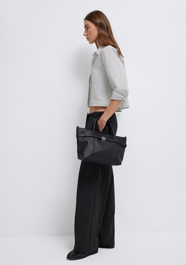  Mavi Siyah Omuz Çantası 1913747-900