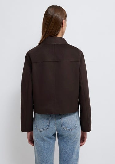  Mavi Kahverengi Suni Süet Ceket Regular Fit / Normal Kesim 1110829-70240