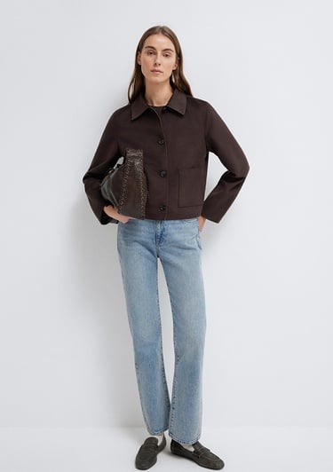  Mavi Kahverengi Suni Süet Ceket Regular Fit / Normal Kesim 1110829-70240