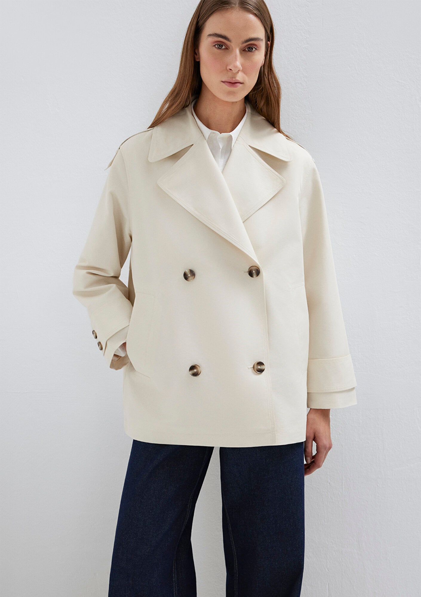 Mavi Ekru Trençkot 1110807-70056