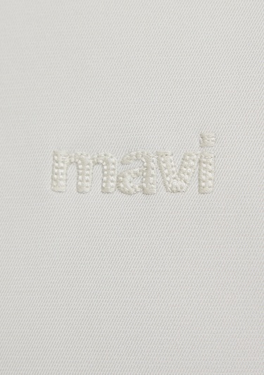  Mavi Mavi Logo Nakışlı Gri Bomber Ceket 0110774-70144