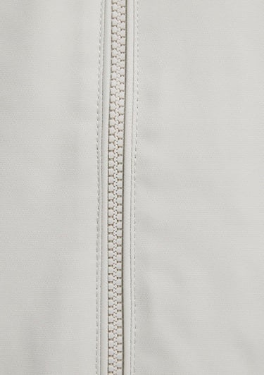  Mavi Mavi Logo Nakışlı Gri Bomber Ceket 0110774-70144