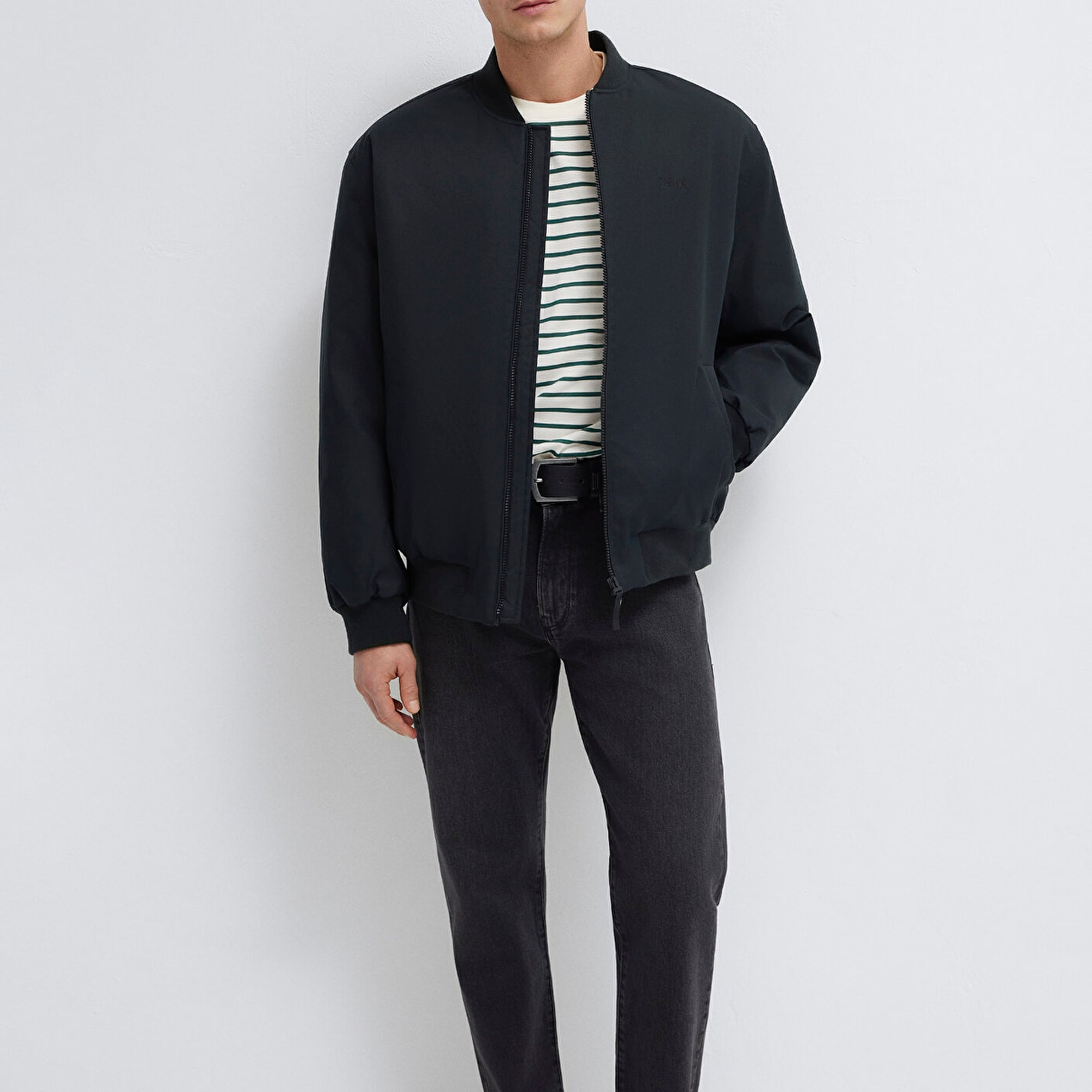 Mavi Mavi Logo Nakışlı Siyah Ceket 0110774-71379