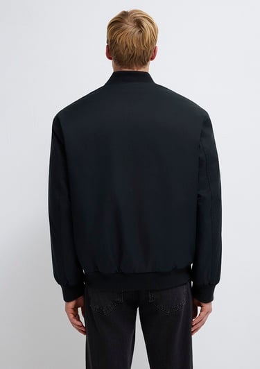  Mavi Mavi Logo Nakışlı Siyah Ceket 0110774-71379