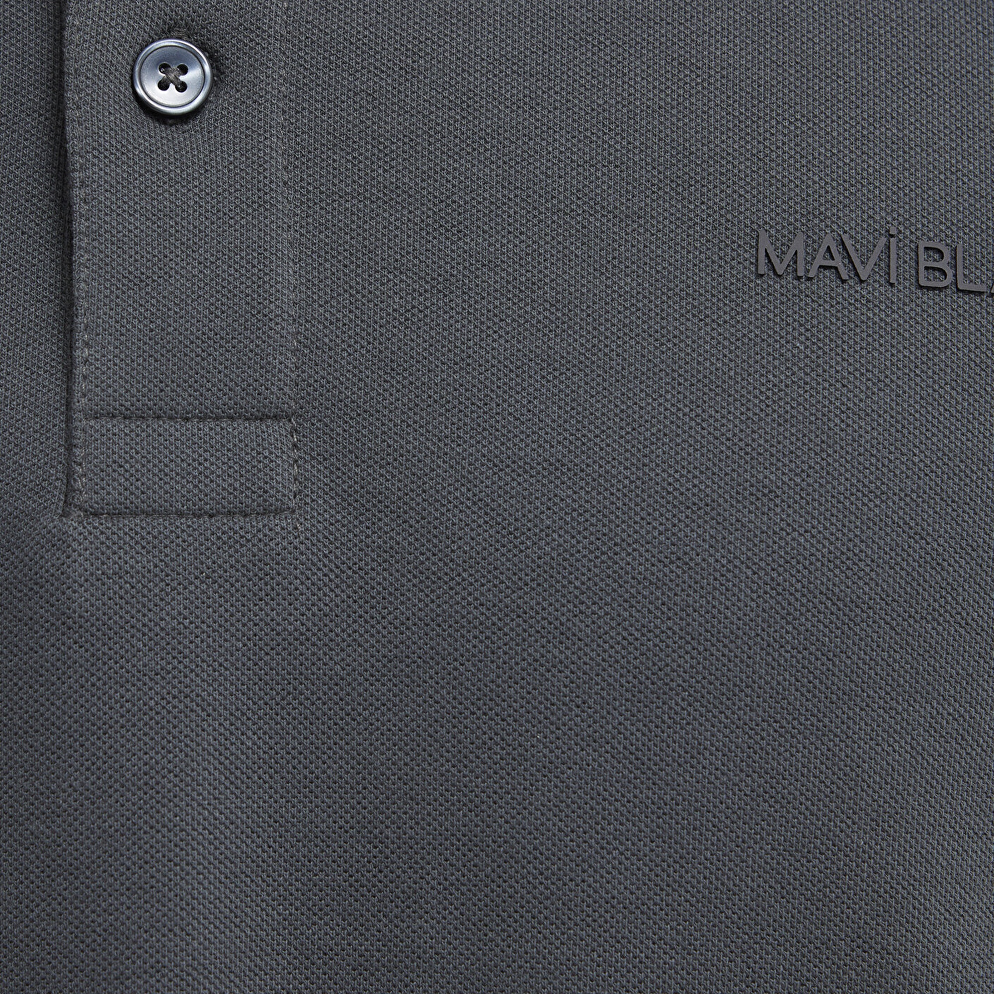 Mavi Mavi Black Uzun Kollu Antrasit Polo Tişört Regular Fit / Normal Kesim 0613154-70088