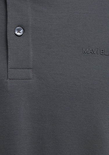  Mavi Mavi Black Uzun Kollu Antrasit Polo Tişört Regular Fit / Normal Kesim 0613154-70088