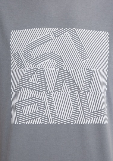  Mavi İstanbul Baskılı Gri Tişört Regular Fit / Normal Kesim 0612990-85550