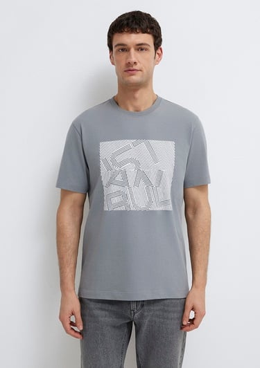  Mavi İstanbul Baskılı Gri Tişört Regular Fit / Normal Kesim 0612990-85550