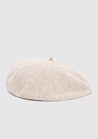  Mavi Yün Karışımlı Bej Bere 1913953-70020