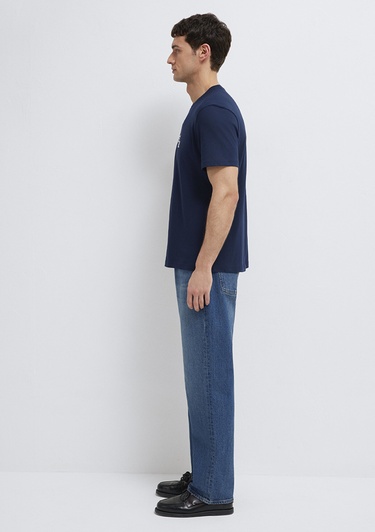  Mavi İstanbul Baskılı Lacivert Tişört Regular Fit / Normal Kesim 0612274-70497