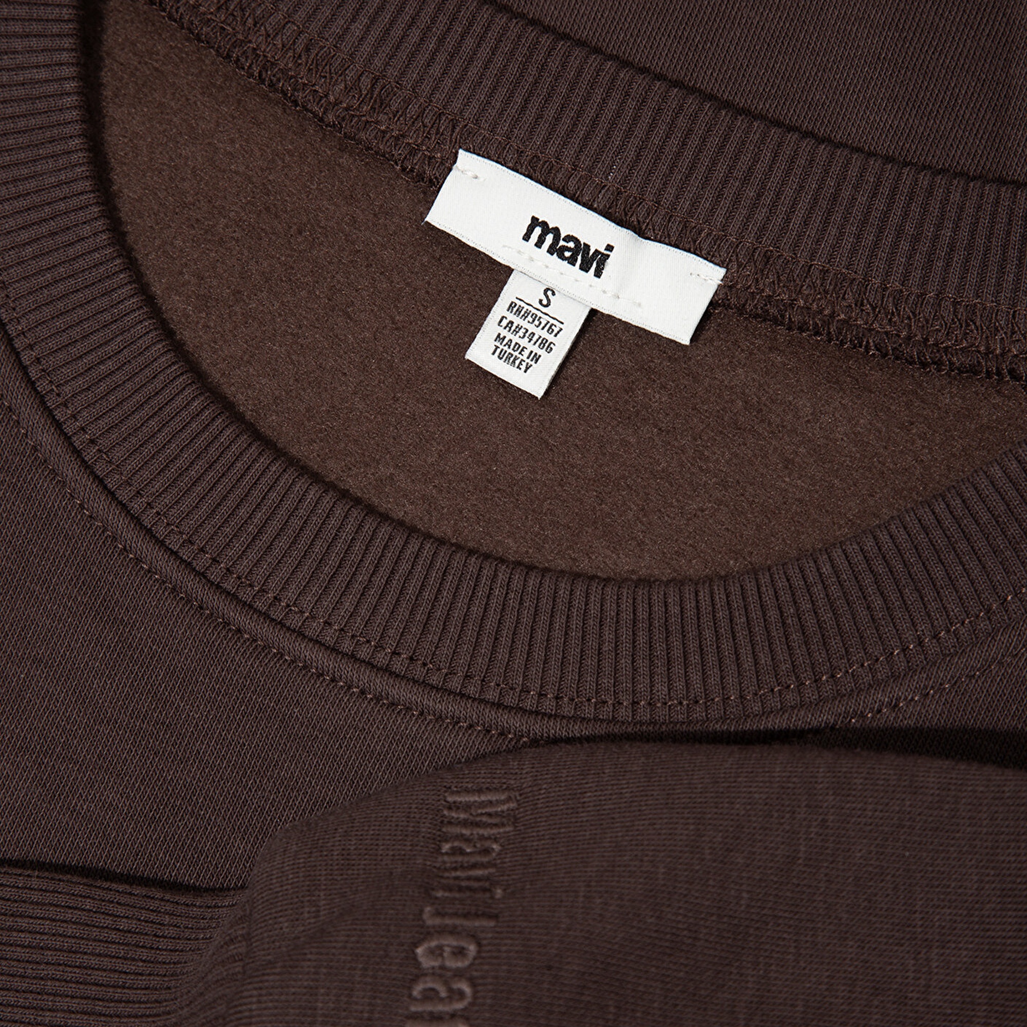 Mavi Bisiklet Yaka Kahverengi Sweatshirt 1610198-70240