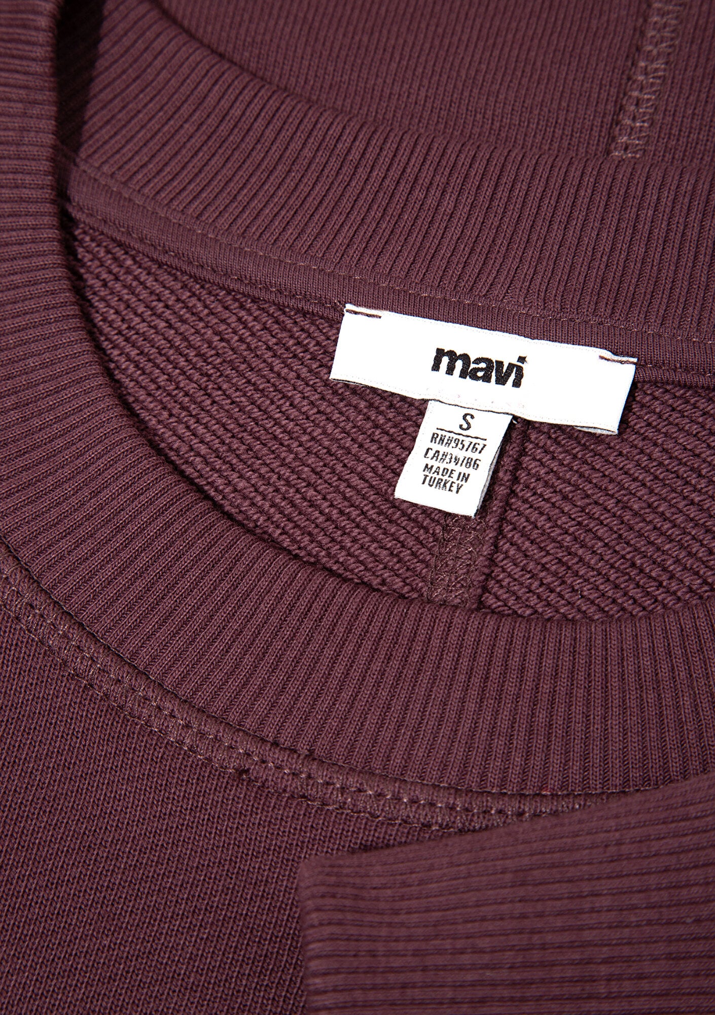 Mavi Mavi Denim Baskılı Bordo Sweatshirt 1S10525-70260