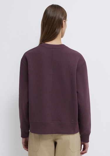  Mavi Mavi Denim Baskılı Bordo Sweatshirt 1S10525-70260