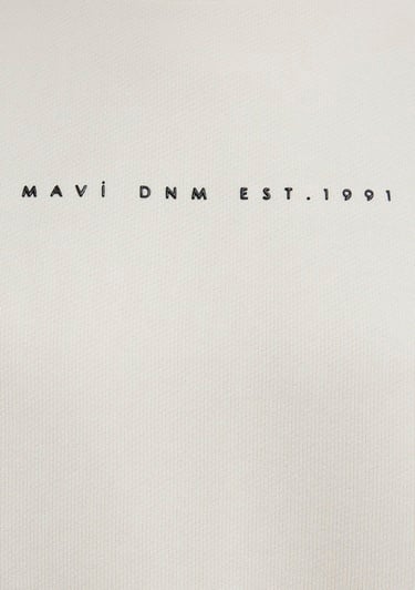  Mavi Mavi Denim Baskılı Ekru Sweatshirt 1S10525-80194