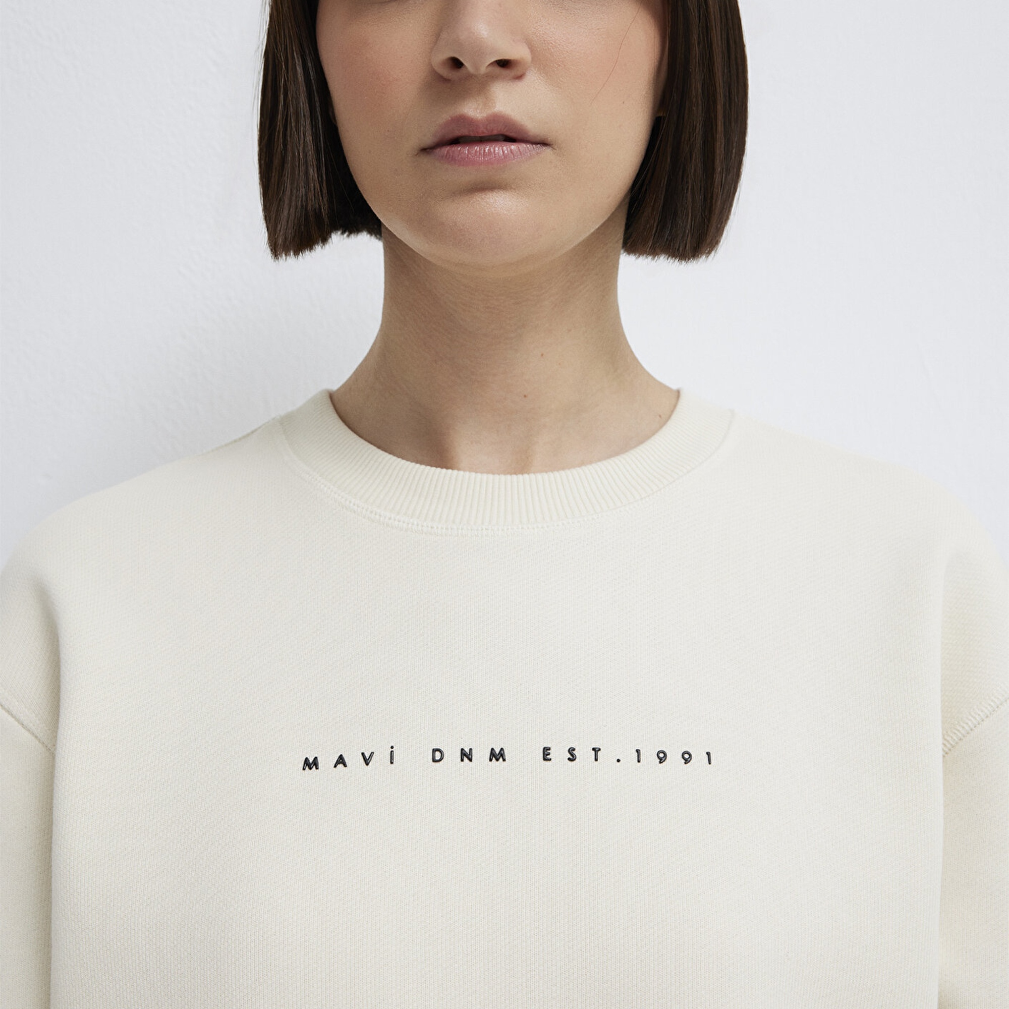 Mavi Mavi Denim Baskılı Ekru Sweatshirt 1S10525-80194