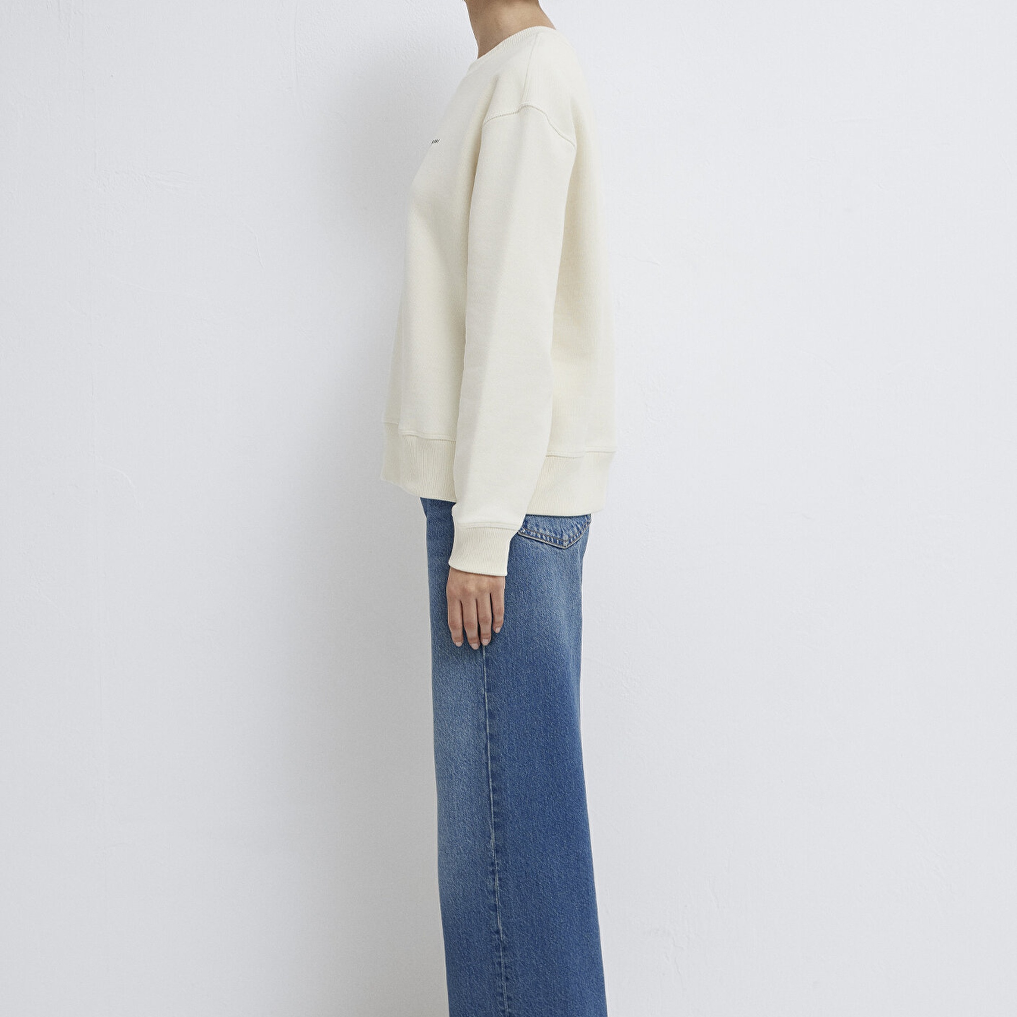 Mavi Mavi Denim Baskılı Ekru Sweatshirt 1S10525-80194