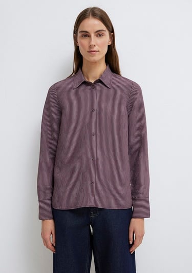  Mavi (TENCEL™) Liyosel Karışımlı Çizgili Gömlek Regular Fit / Normal Kesim 1211374-91569