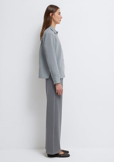  Mavi (TENCEL™) Liyosel Karışımlı Çizgili Gömlek Regular Fit / Normal Kesim 1211374-88069