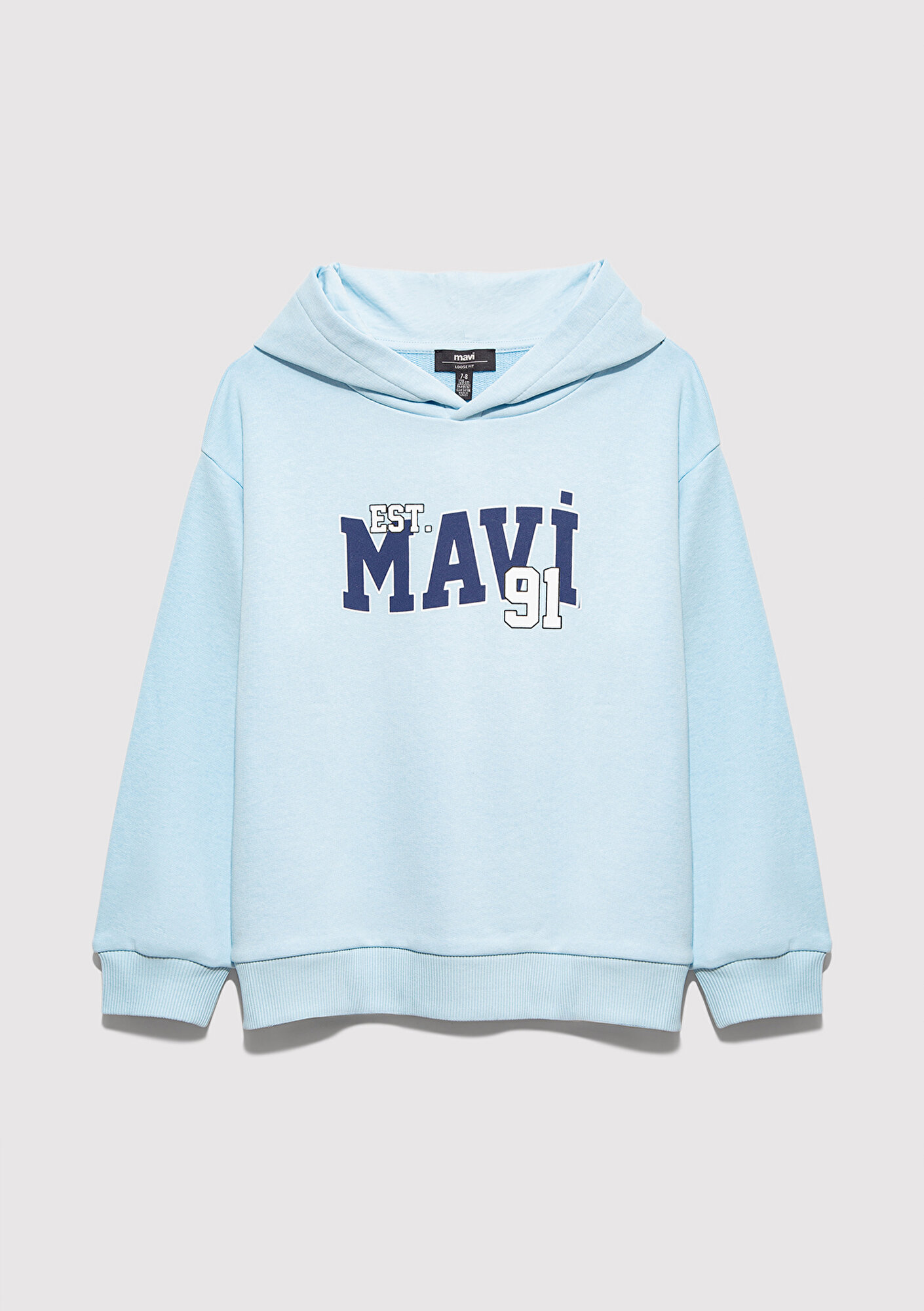  Mavi Mavi Logo Baskılı Mavi Tişört 6S10139-89314