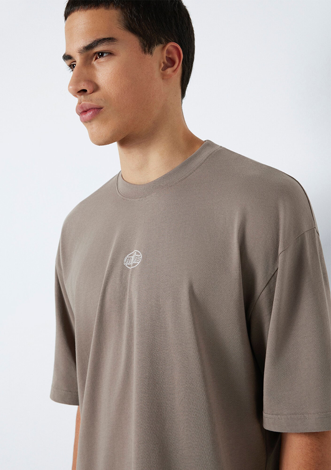 Mavi MVJNS Baskılı Kahverengi Tişört Oversize / Geniş Kesim 0613215-87875