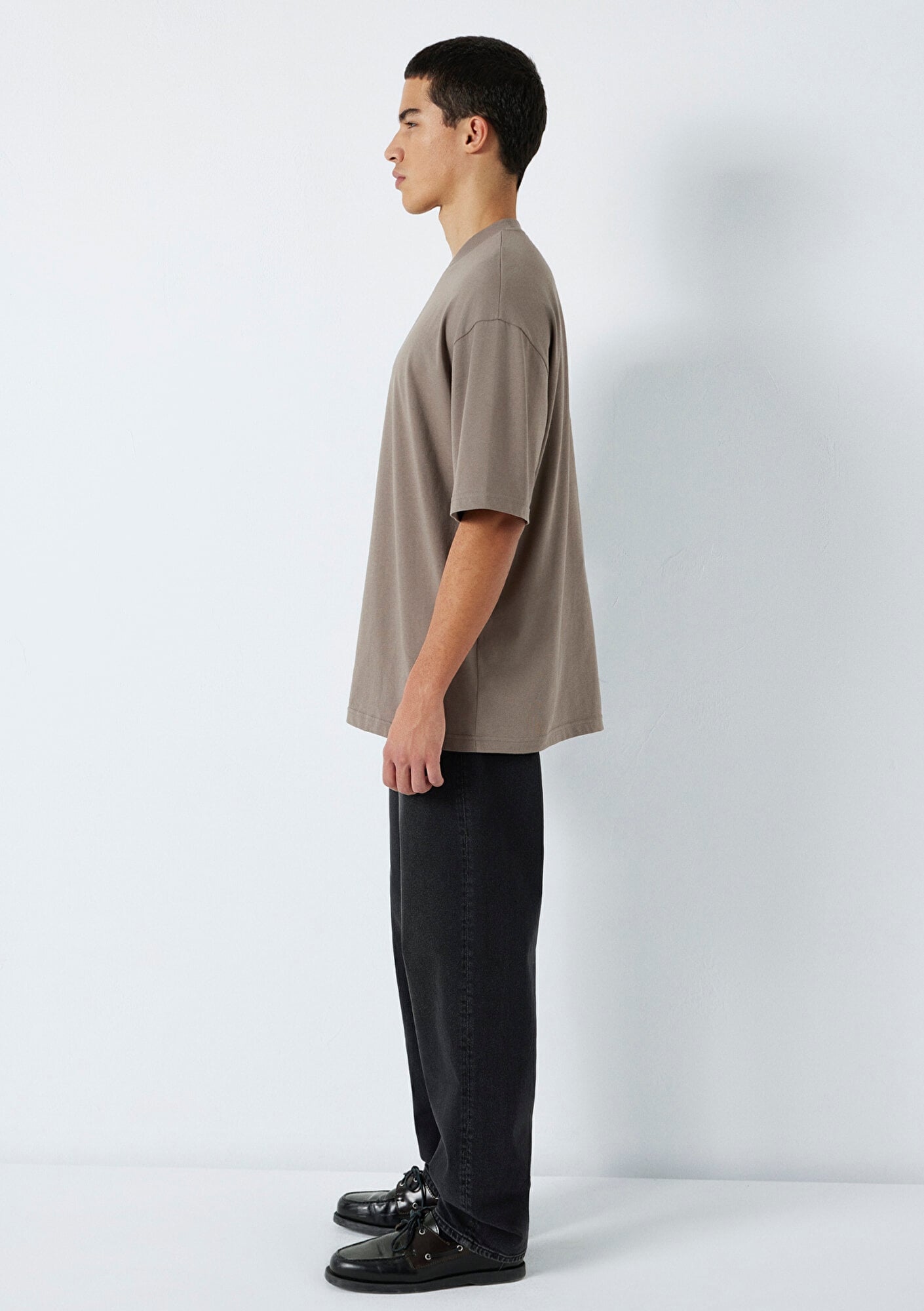 Mavi MVJNS Baskılı Kahverengi Tişört Oversize / Geniş Kesim 0613215-87875