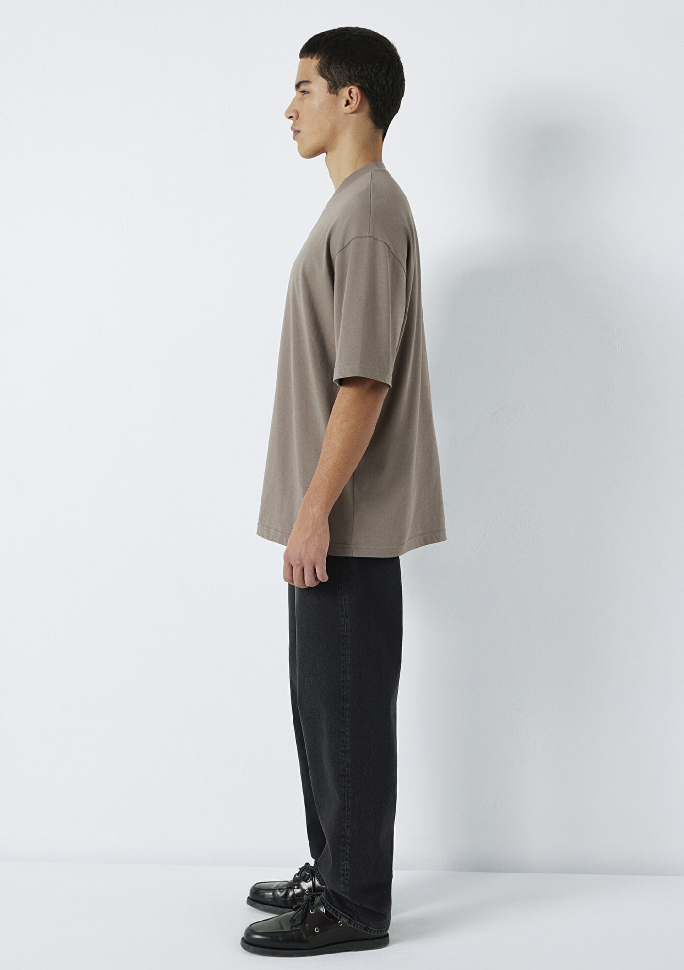  Mavi MVJNS Baskılı Kahverengi Tişört Oversize / Geniş Kesim 0613215-87875