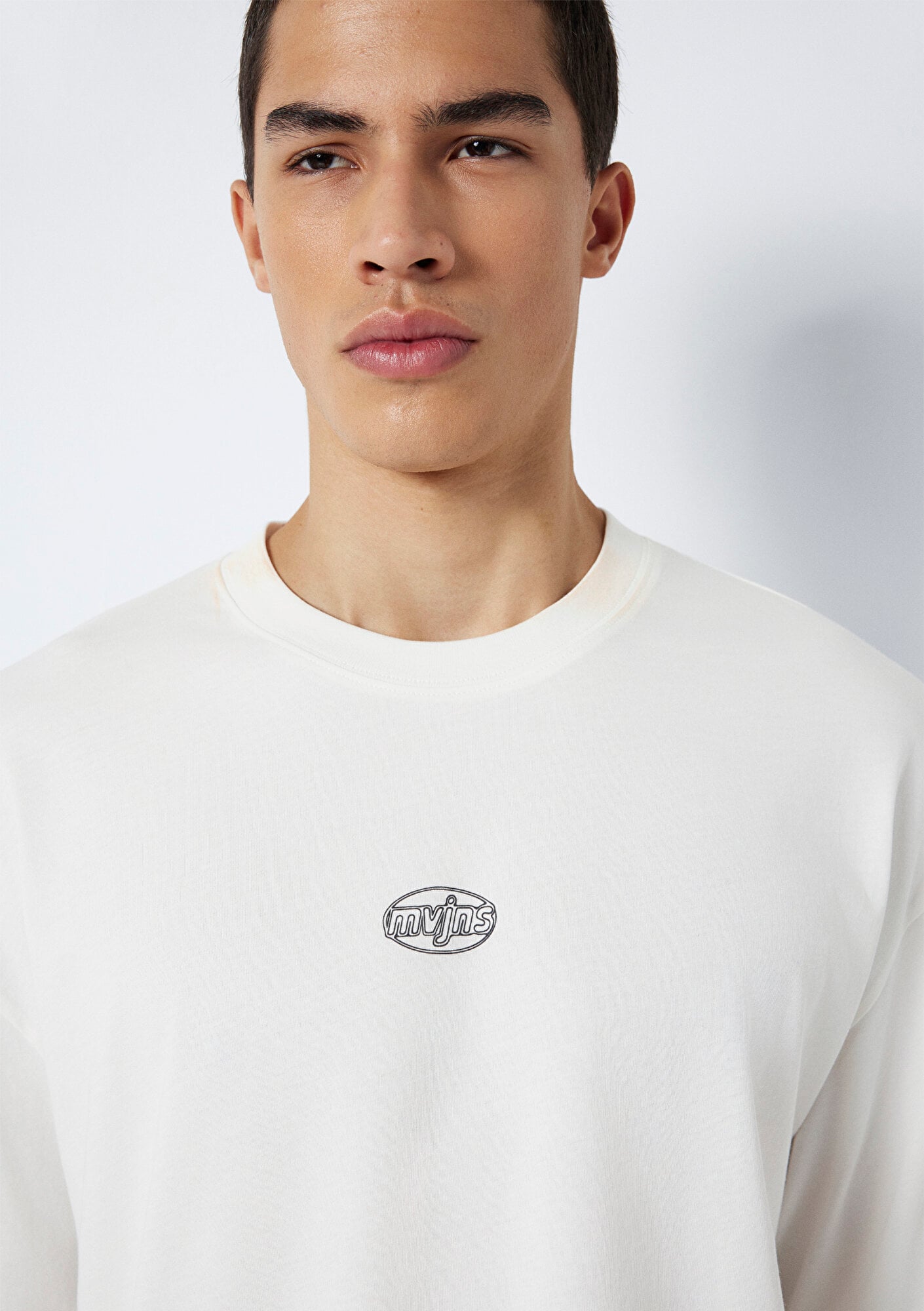 Mavi MVJNS Baskılı Ekru Tişört Oversize / Geniş Kesim 0613215-70057