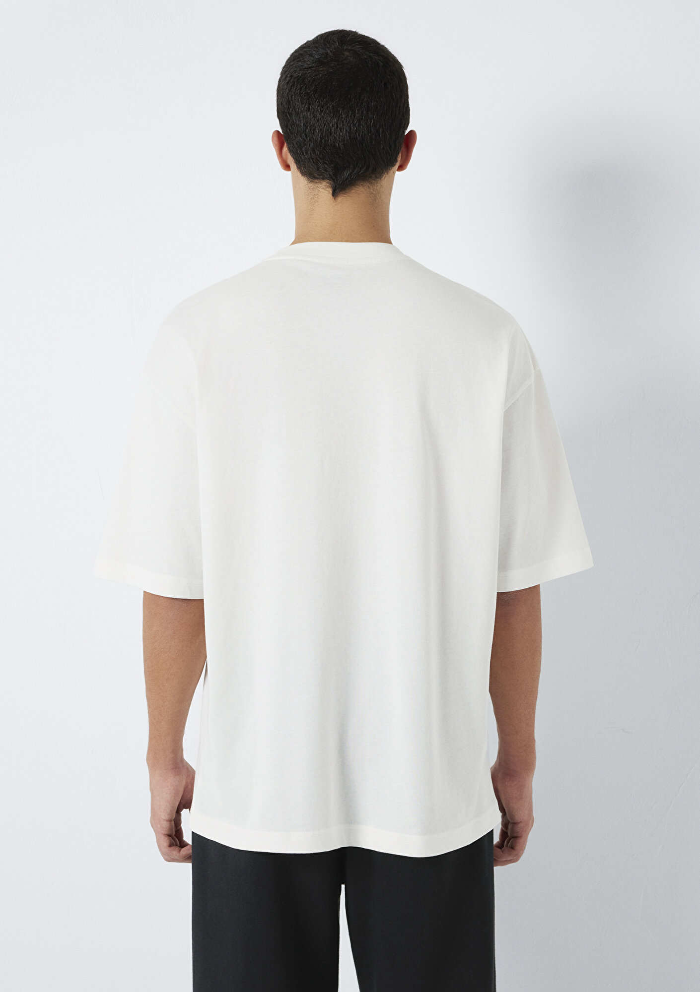  Mavi MVJNS Baskılı Ekru Tişört Oversize / Geniş Kesim 0613215-70057