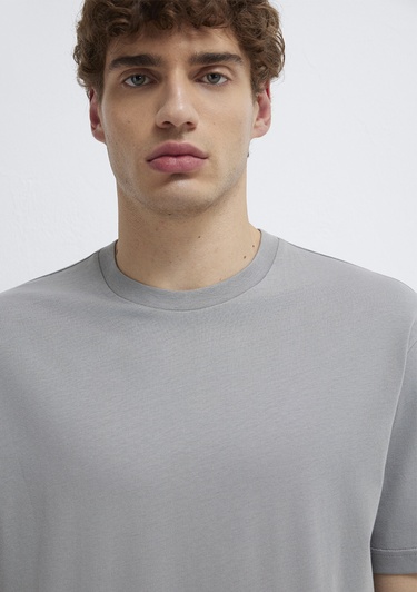  Mavi 2li Erkek Basic Tişört Loose Fit / Bol Rahat Kesim 0612317-90609