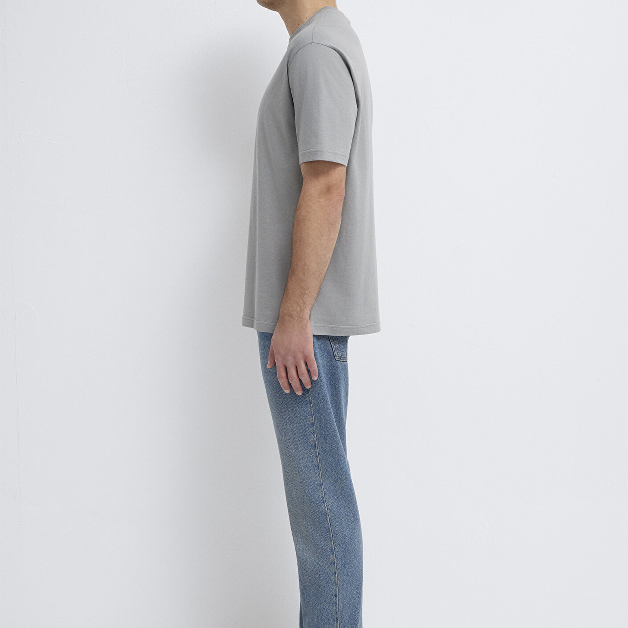 Mavi 2li Erkek Basic Tişört Loose Fit / Bol Rahat Kesim 0612317-90609