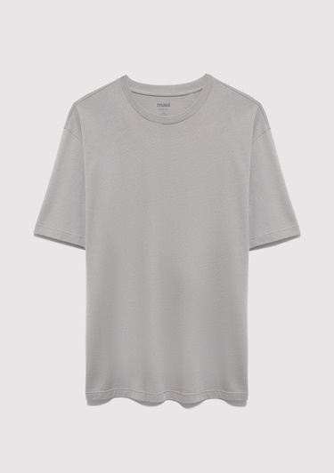  Mavi 2li Erkek Basic Tişört Loose Fit / Bol Rahat Kesim 0612317-90609