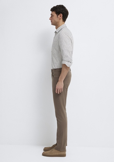  Mavi Jake Kahverengi Gabardin Pantolon 00422A2788