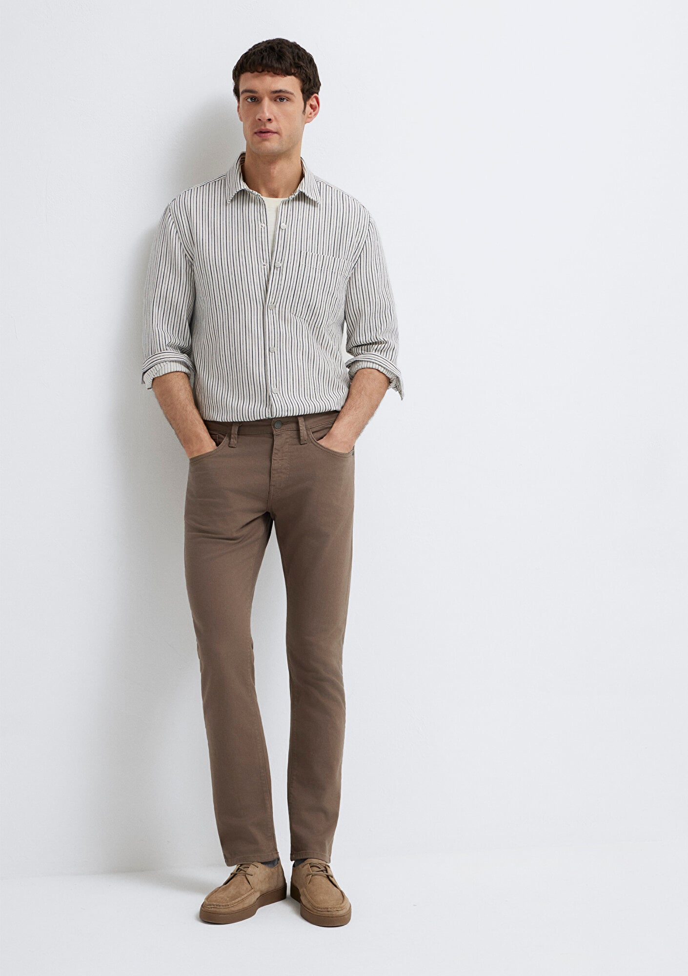 Mavi Jake Kahverengi Gabardin Pantolon 00422A2788