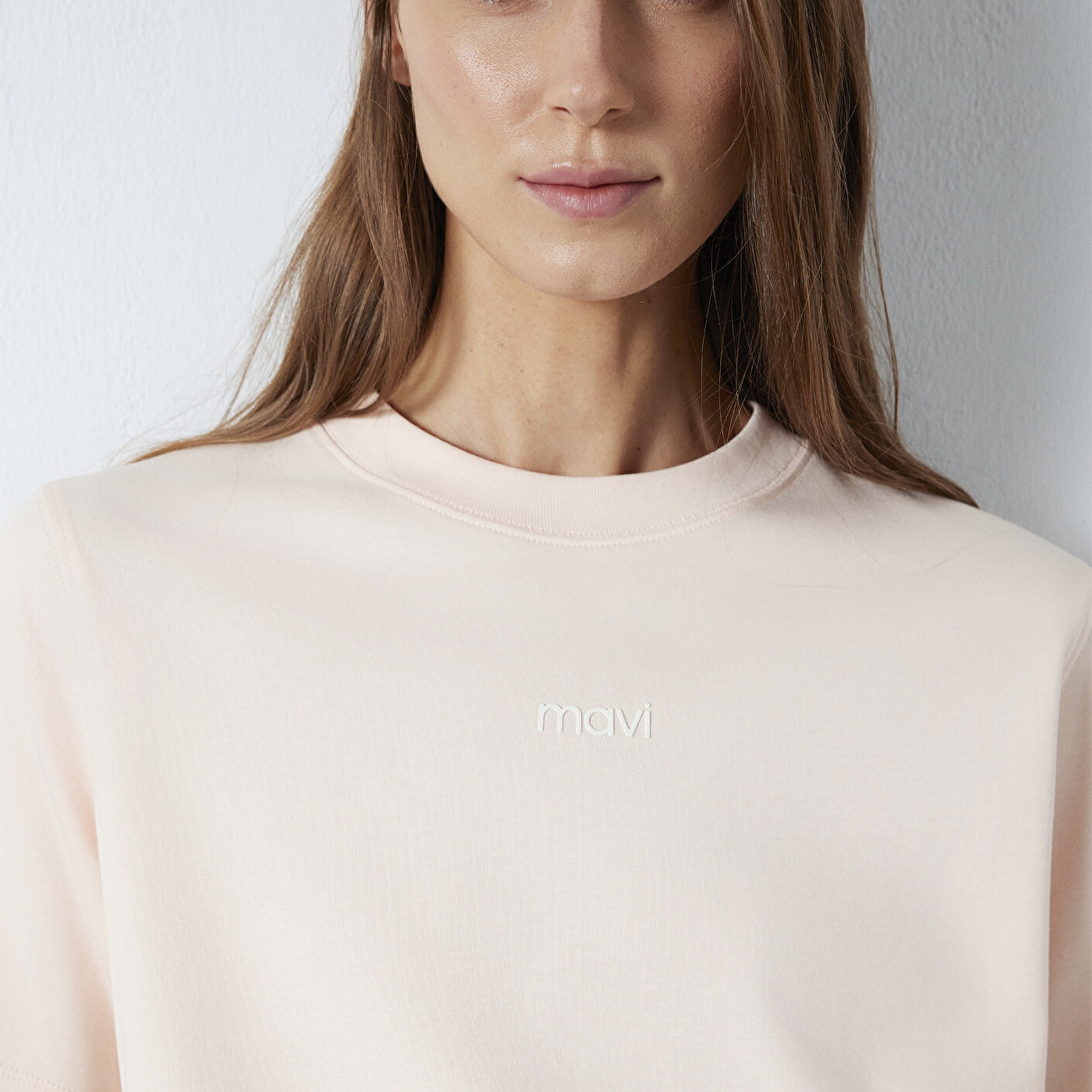 Mavi Mavi Logo Baskılı Pembe Tişört Regular Fit / Normal Kesim 1612829-71121