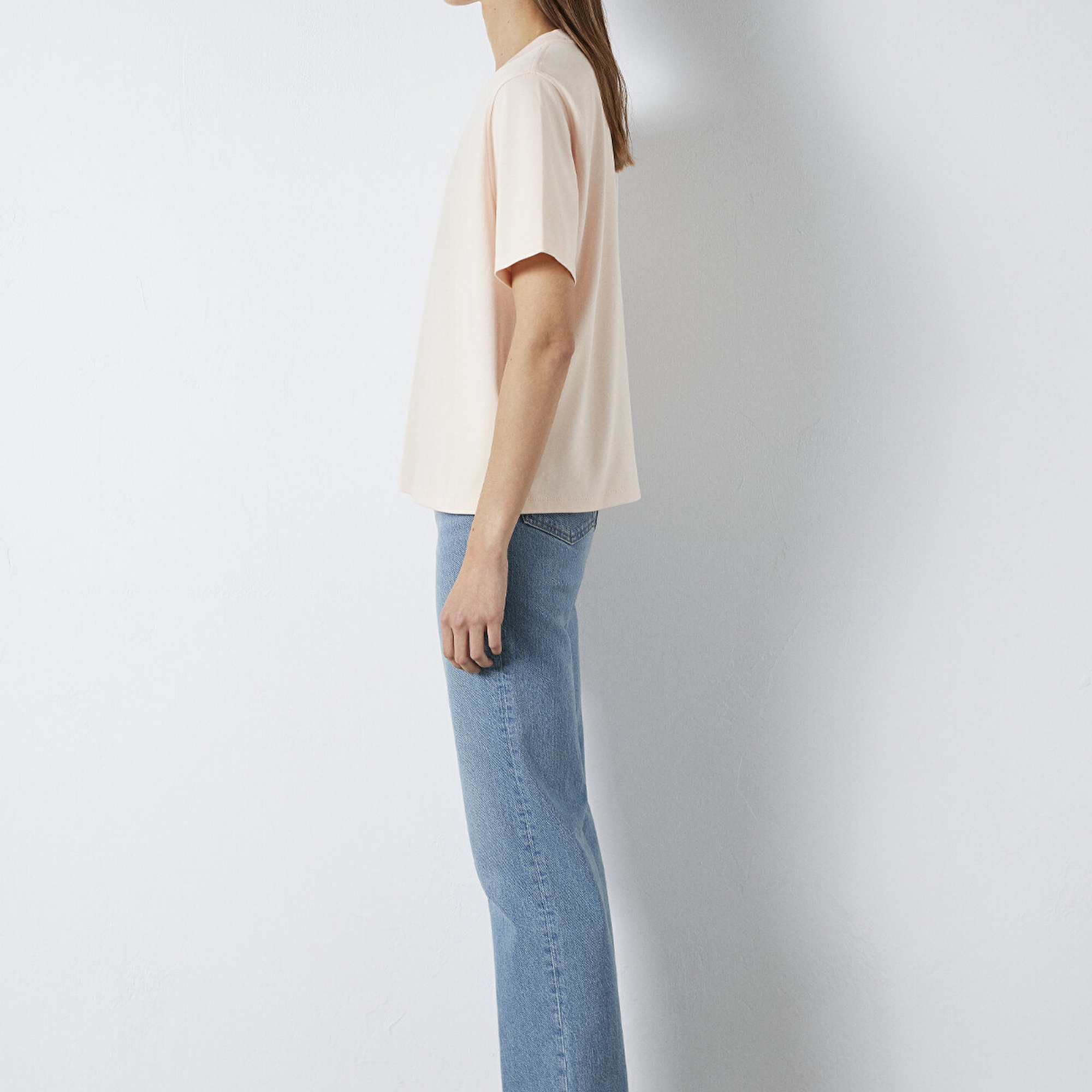 Mavi Mavi Logo Baskılı Pembe Tişört Regular Fit / Normal Kesim 1612829-71121