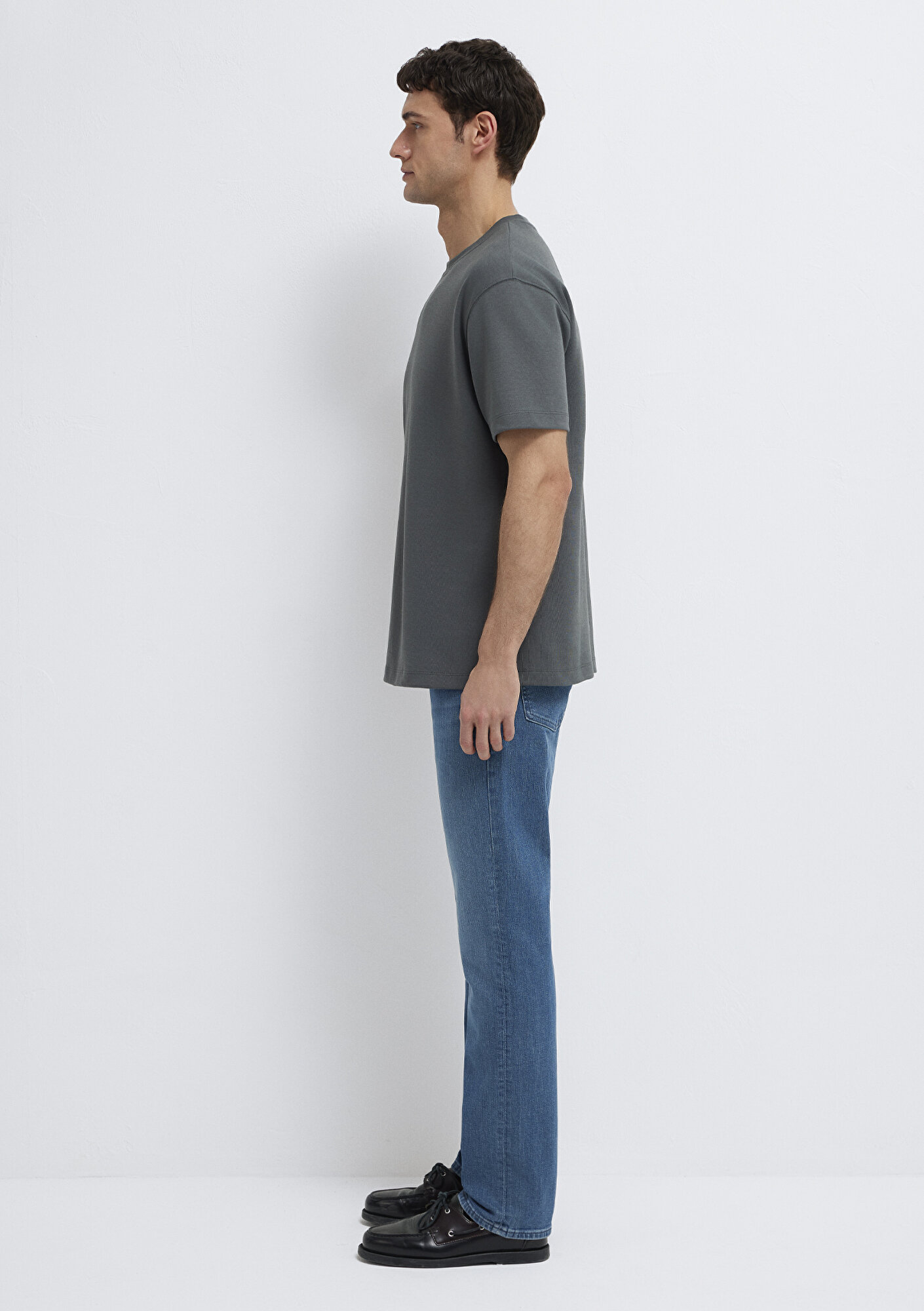 Mavi Mavi Black Siyah Gri Tişört Loose Fit / Bol Rahat Kesim 0612731-70088