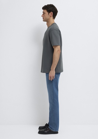  Mavi Mavi Black Siyah Gri Tişört Loose Fit / Bol Rahat Kesim 0612731-70088