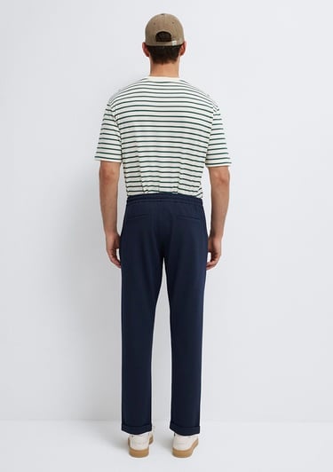  Mavi Lacivert Örme Pantolon 0010460-86623