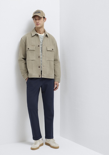  Mavi Lacivert Örme Pantolon 0010460-86623