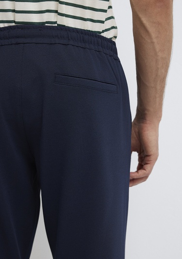  Mavi Lacivert Örme Pantolon 0010460-86623