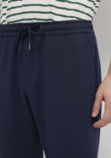  Mavi Lacivert Örme Pantolon 0010460-86623