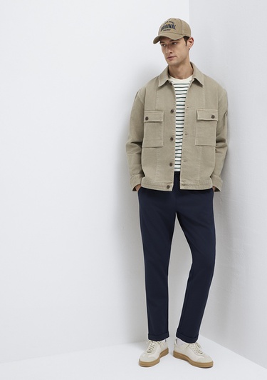  Mavi Lacivert Örme Pantolon 0010460-86623