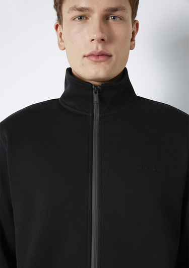  Mavi Mavi Black Fermuarlı Siyah Sweatshirt 0S10527-900
